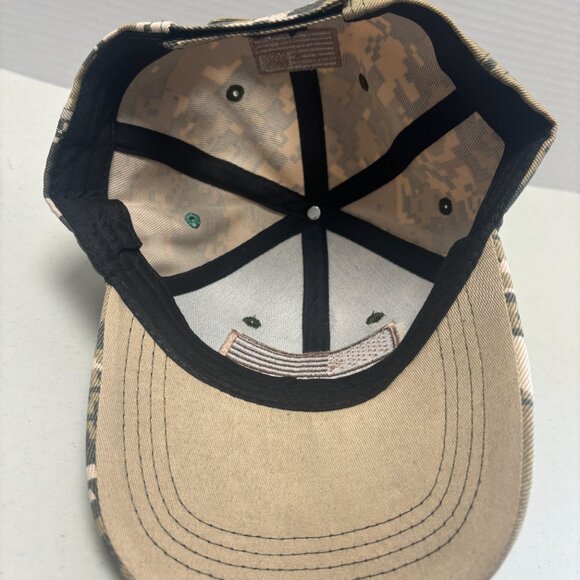 Digital Camo American Flag Patriot Hat Adjustable Cap - OS - CL - Picture 5 of 5